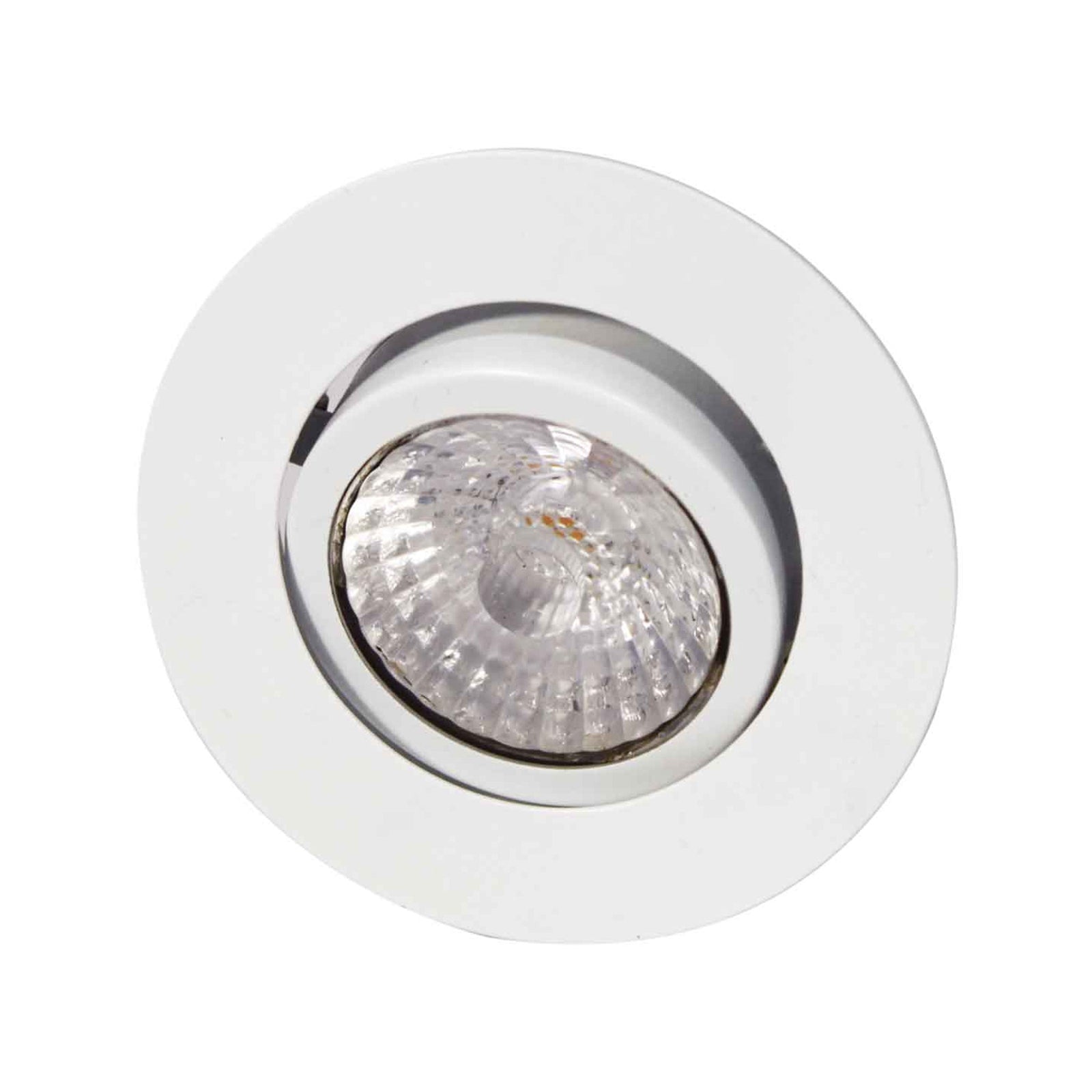 LED innbyggingsspot Rico dim-to-warm hvit Ø8 cm IP44 fra MEGAMAN for stemningsfull belysning