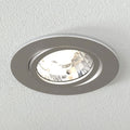 LED innbyggingsspot Rico dimbar stål IP44 Ø8 cm 6,5W forfra