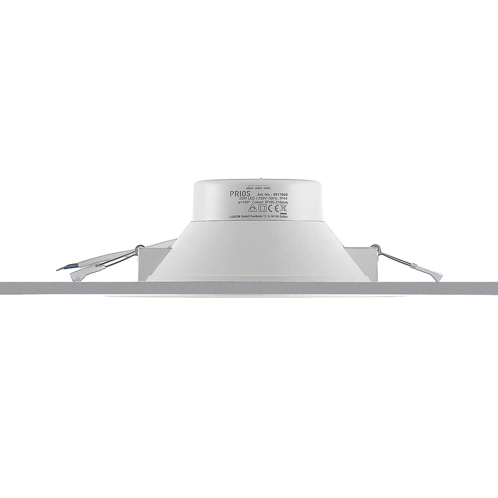 LED innbyggingsspot Rida 10-pack hvit i bruk