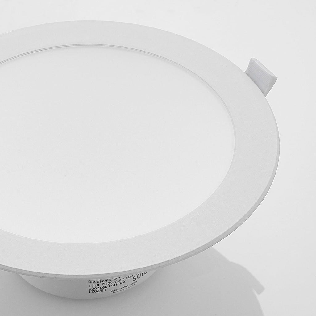 LED innbyggingsspot Rida 10-pack hvit sideprofil