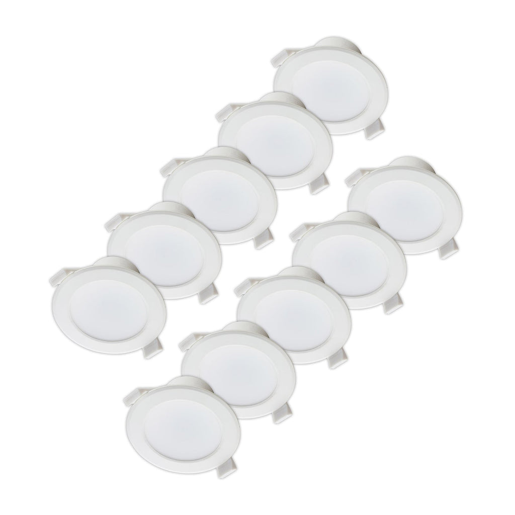 LED innbyggingsspot Rida 10-pack hvit CCT dimbar forfra