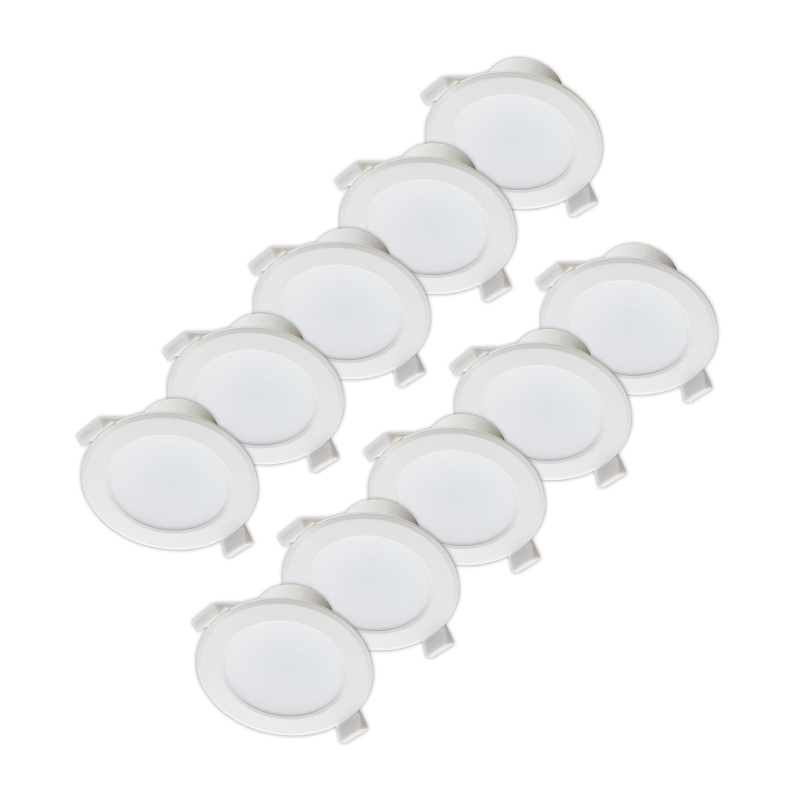 LED innbyggingsspot Rida 10-pack hvit CCT dimbar forfra
