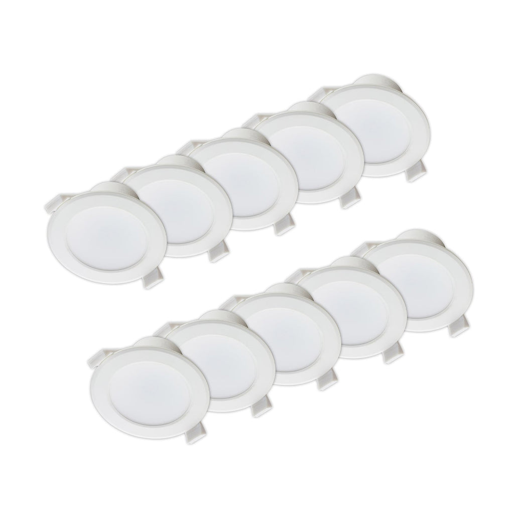 LED innbyggingsspot Rida forfra hvit rund design