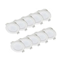 LED innbyggingsspot Rida forfra hvit rund design