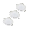 LED innbyggingsspot Rida 3-pack hvit Ø14,5 cm forfra