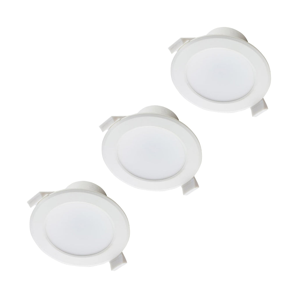LED innbyggingsspot Rida 3-pack hvit bakside