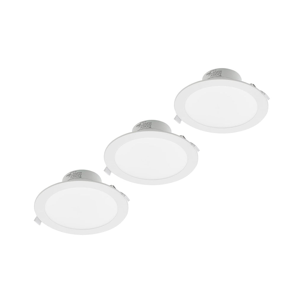 LED innbyggingsspot Rida 3-pack hvit forfra