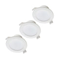 LED innbyggingsspot Rida 3-pack hvit Ø19 cm front