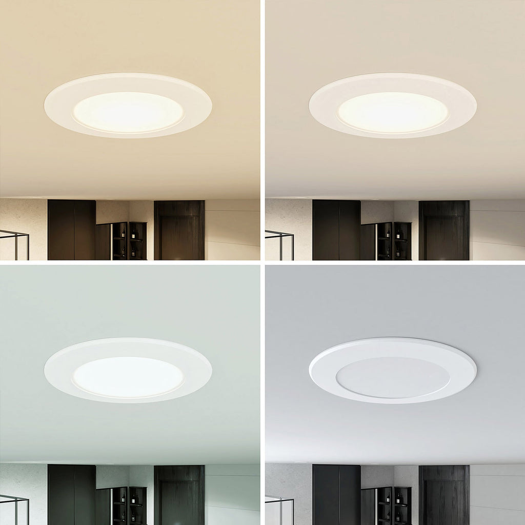 LED innbyggingsspot Rida 3er-sett hvit Ø12 cm installasjon