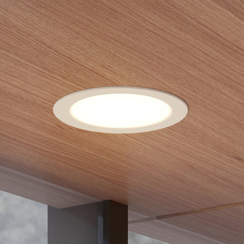 LED innbyggingsspot Rida hvit Ø23 cm 30W CCT dimbar IP44 forfra
