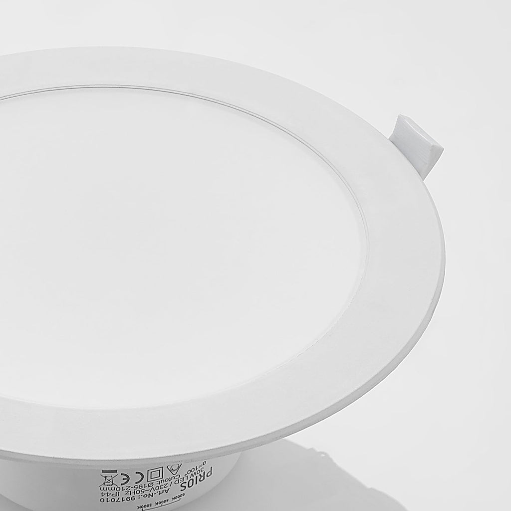 LED innbyggingsspot Rida hvit Ø23 cm 30W CCT dimbar IP44 installasjon