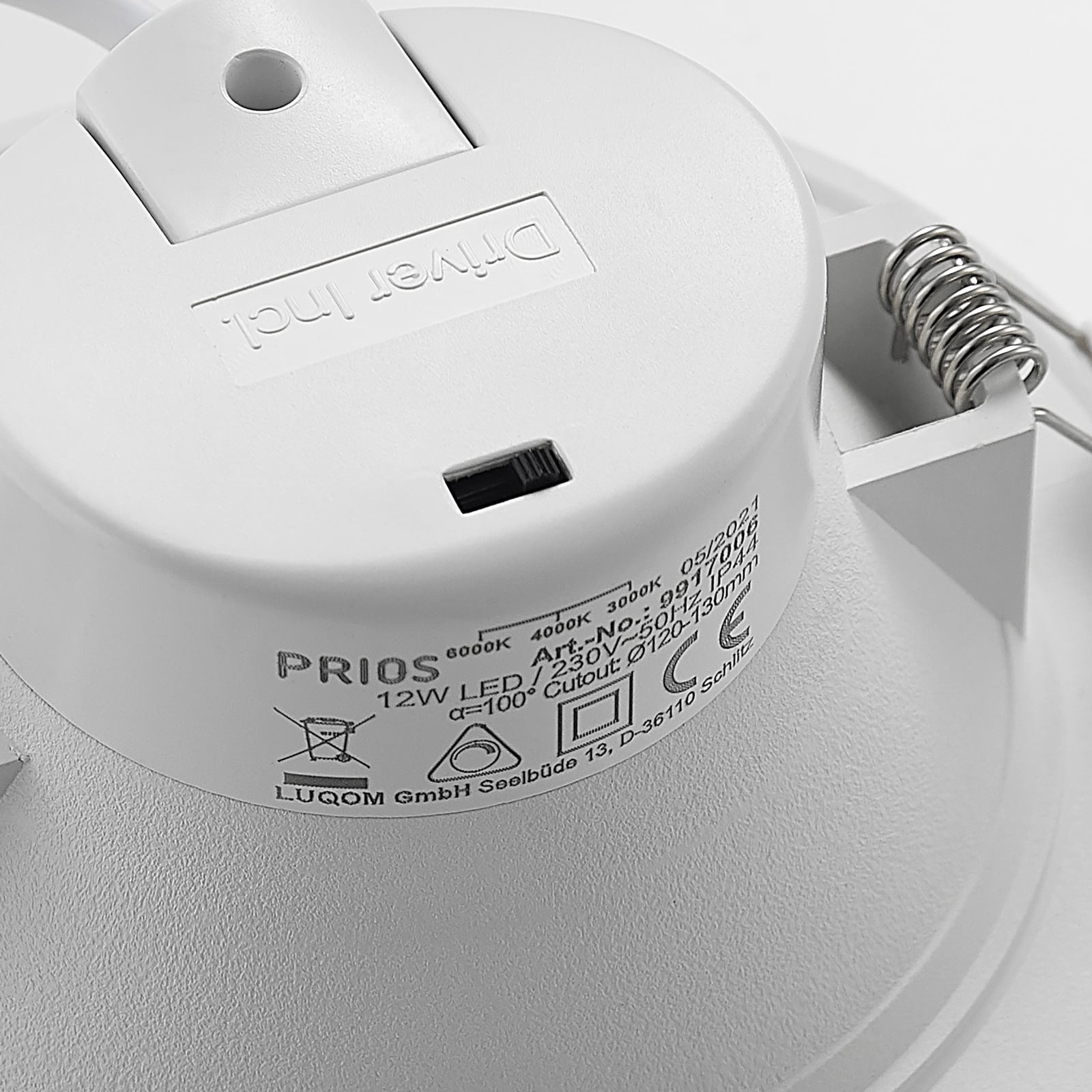 LED innbyggingsspot Rida hvit produktdetalj