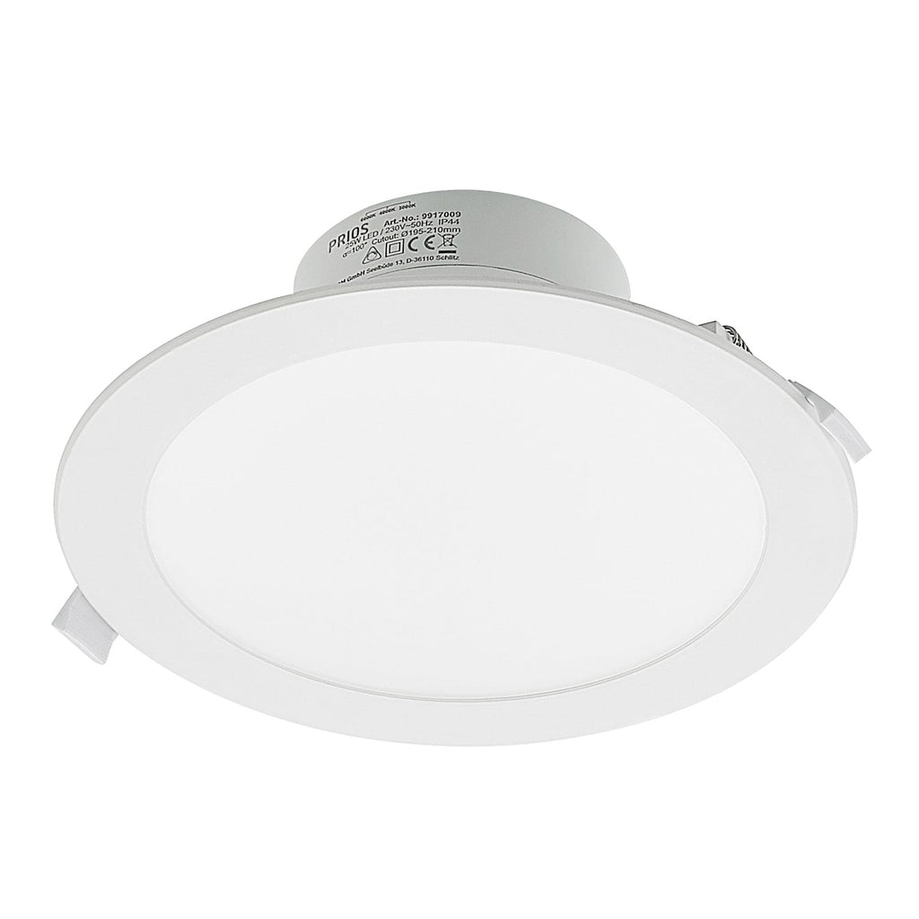 LED innbyggingsspot Rida rund hvit Ø23 cm detalj