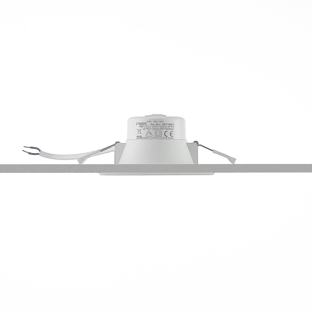 LED innbyggingsspot Rida sideprofil med mål og dybde