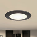 LED innbyggingsspot Rida svart Ø12 cm forfra