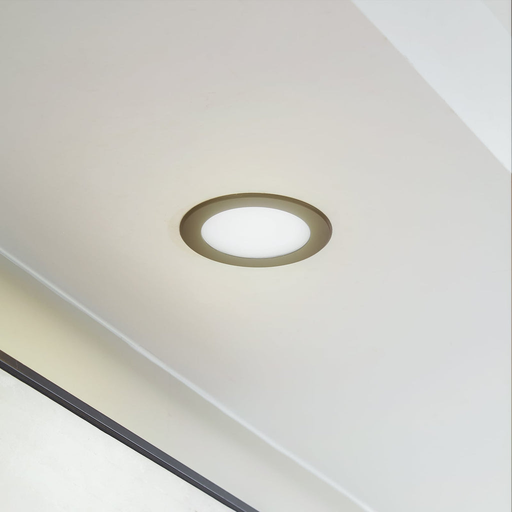 LED innbyggingsspot Rida svart Ø12 cm bakside