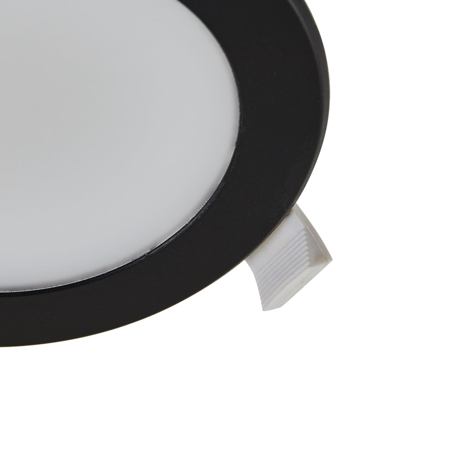 LED innbyggingsspot Rida svart Ø12 cm side