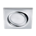 LED innbyggingsspot Rila svingbar krom 8x8 cm 5W forfra