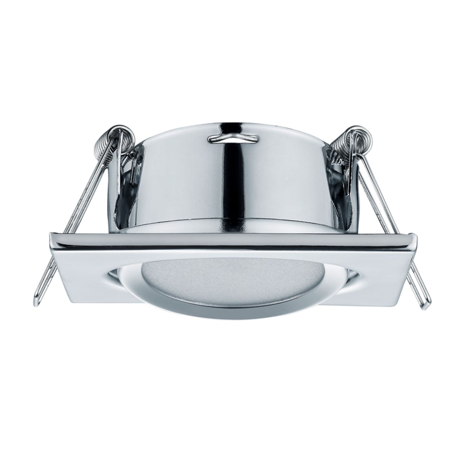 Detalj av LED innbyggingsspot Rila svingbar krom 8x8 cm 5W