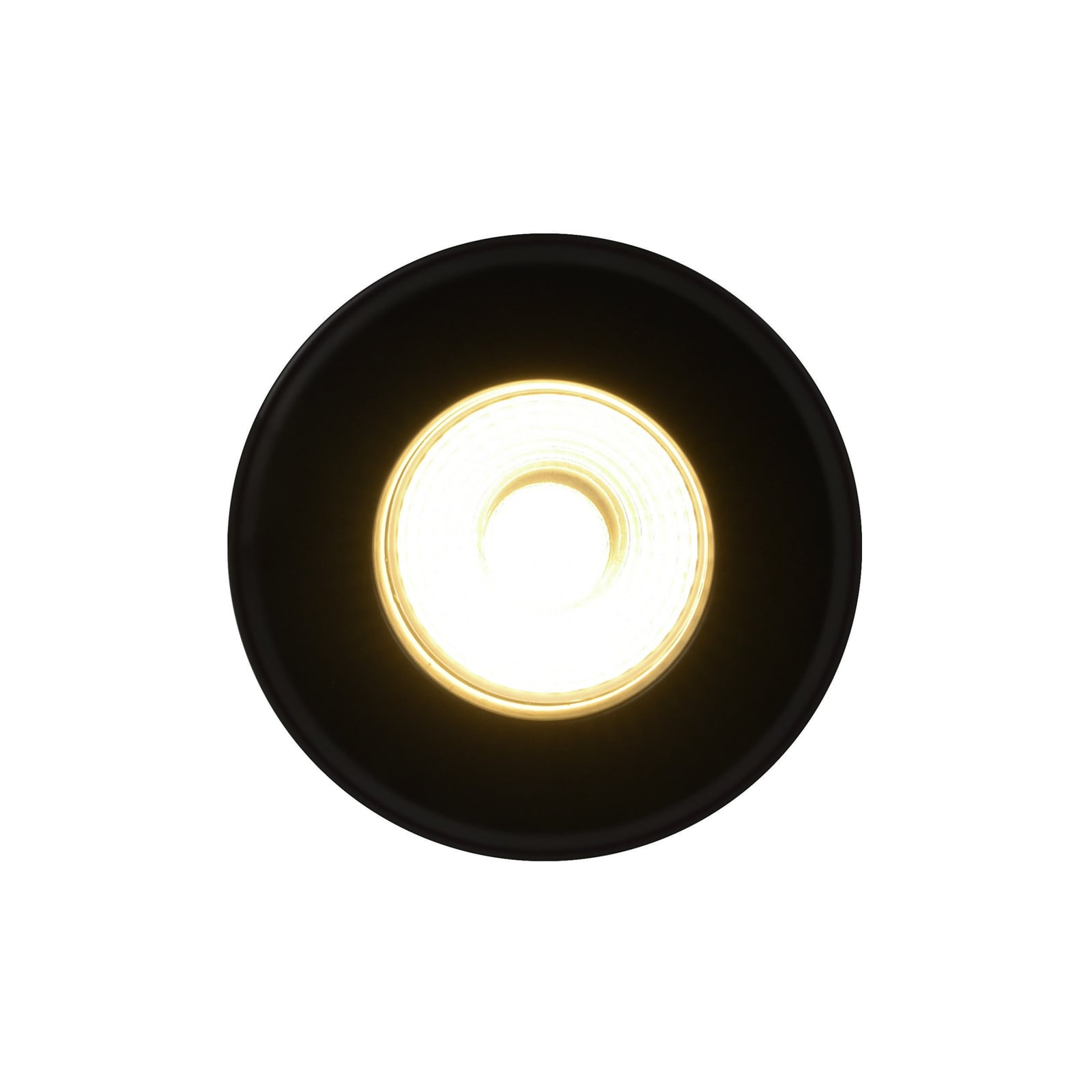 LED innbyggingsspot Rosalee svart IP65 CCT dimbar 7W bakside