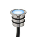LED innbyggingsspot rund blå Ø1,8 cm 12V IP68 forfra