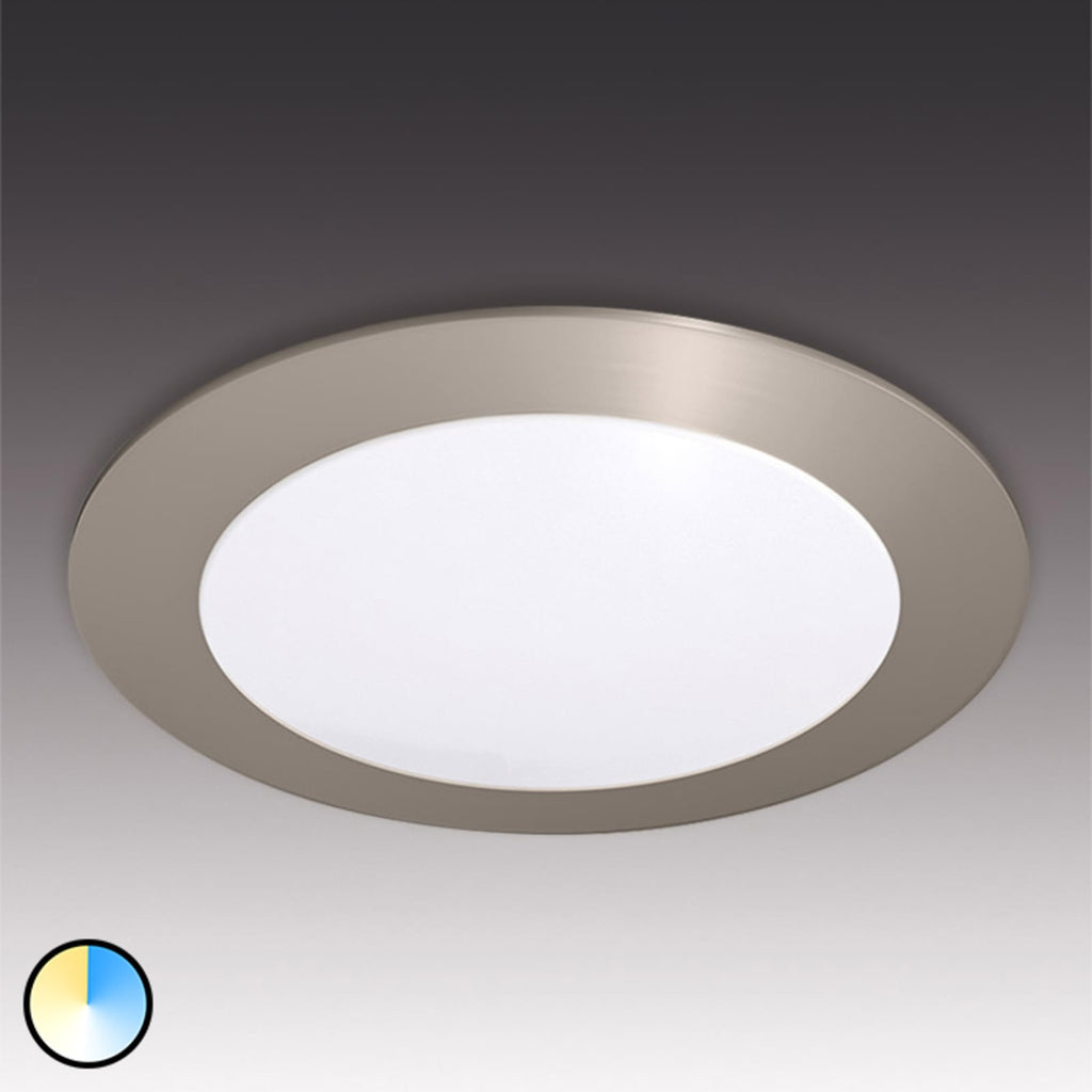 LED innbyggingsspot rund CCT 2700-5000K Ø7,5 cm IP44 Hera forfra