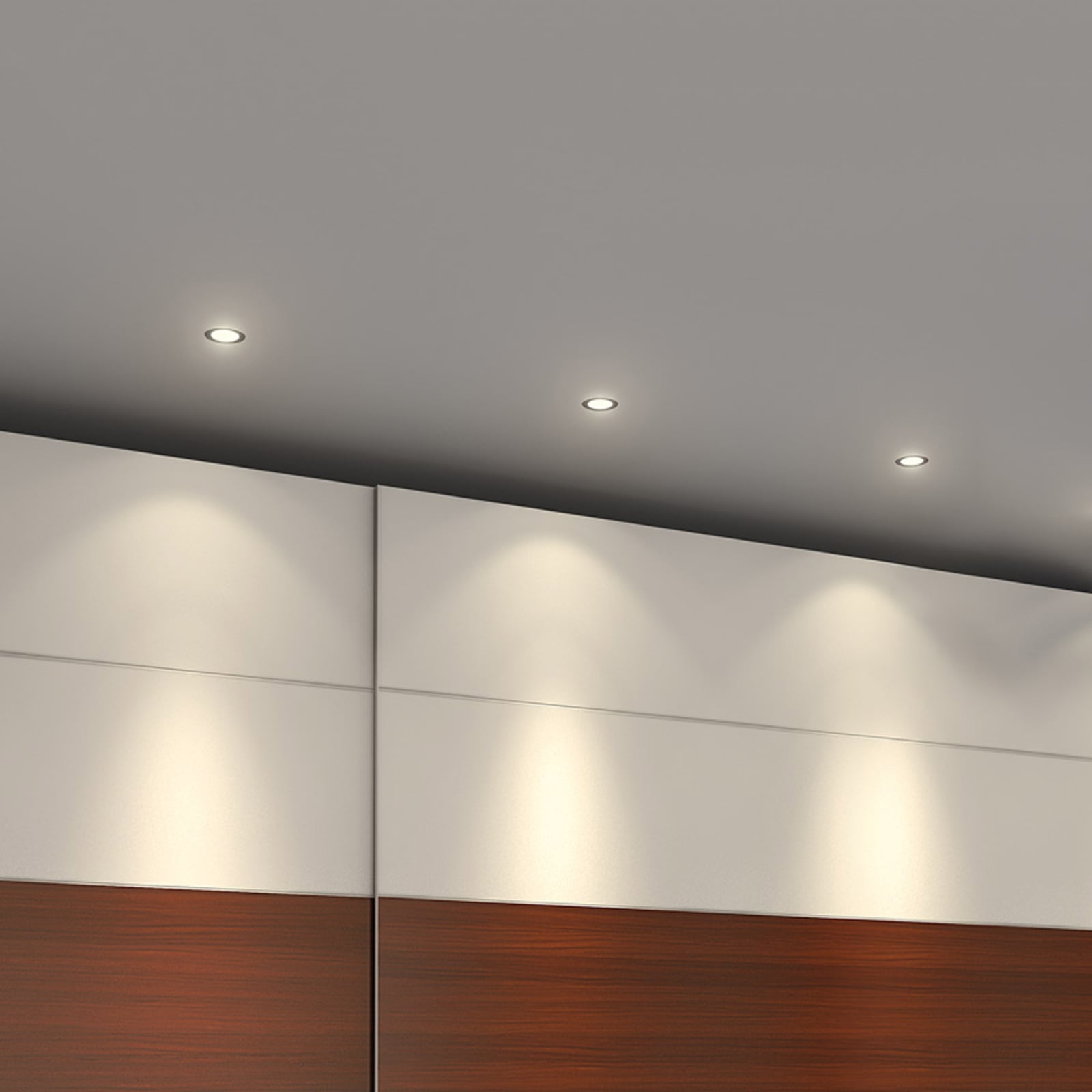 LED innbyggingsspot rund CCT 2700-5000K Ø7,5 cm IP44 Hera bakside