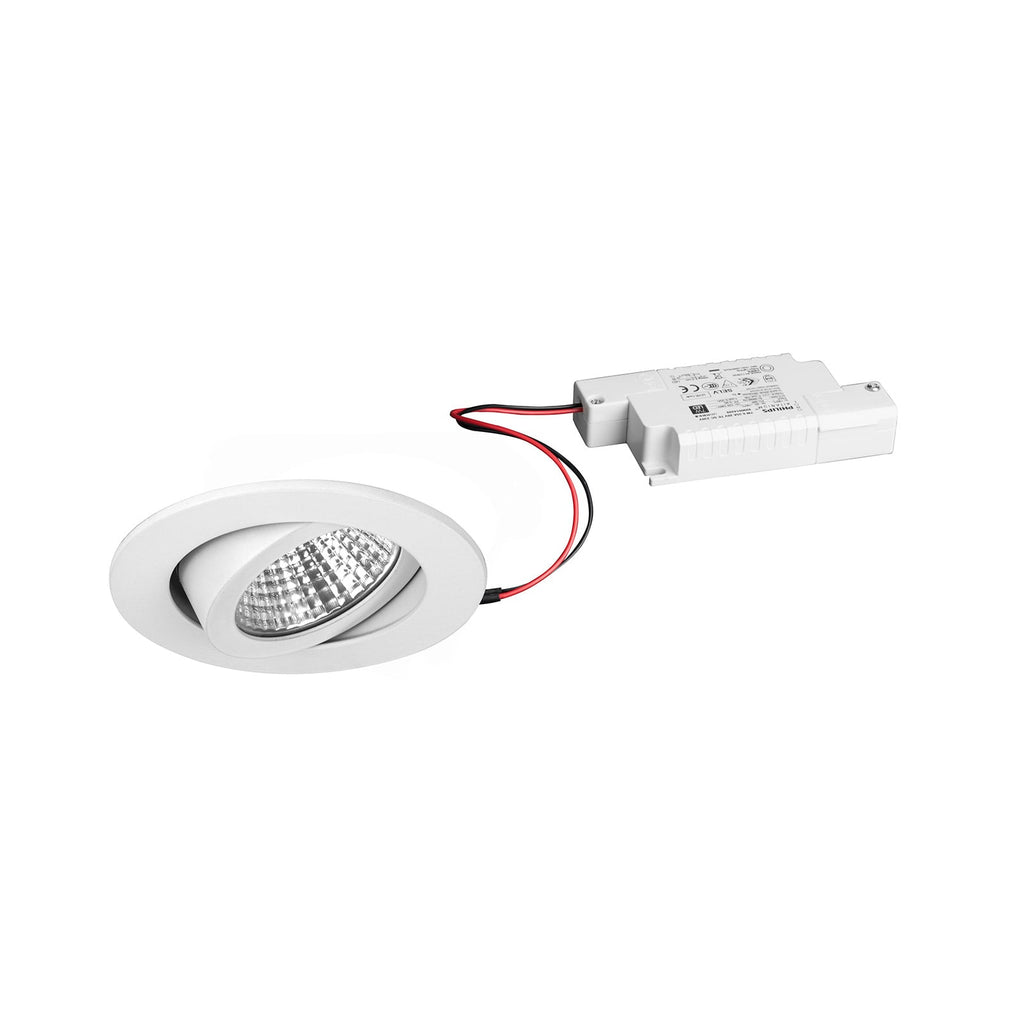 LED innbyggingsspot rund dimbar hvit Ø8,2 cm 6W IP65 fra BRUMBERG forfra