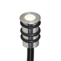 LED innbyggingsspot rund rustfritt stål Ø1 cm 12V IP68 foran