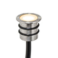 LED innbyggingsspot rustfritt stål Ø1,8 cm 12V IP68 0,2W varmhvit forfra