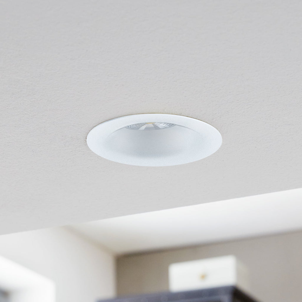 LED innbyggingsspot Saliceto rund aluminium dimbar 6W bakside