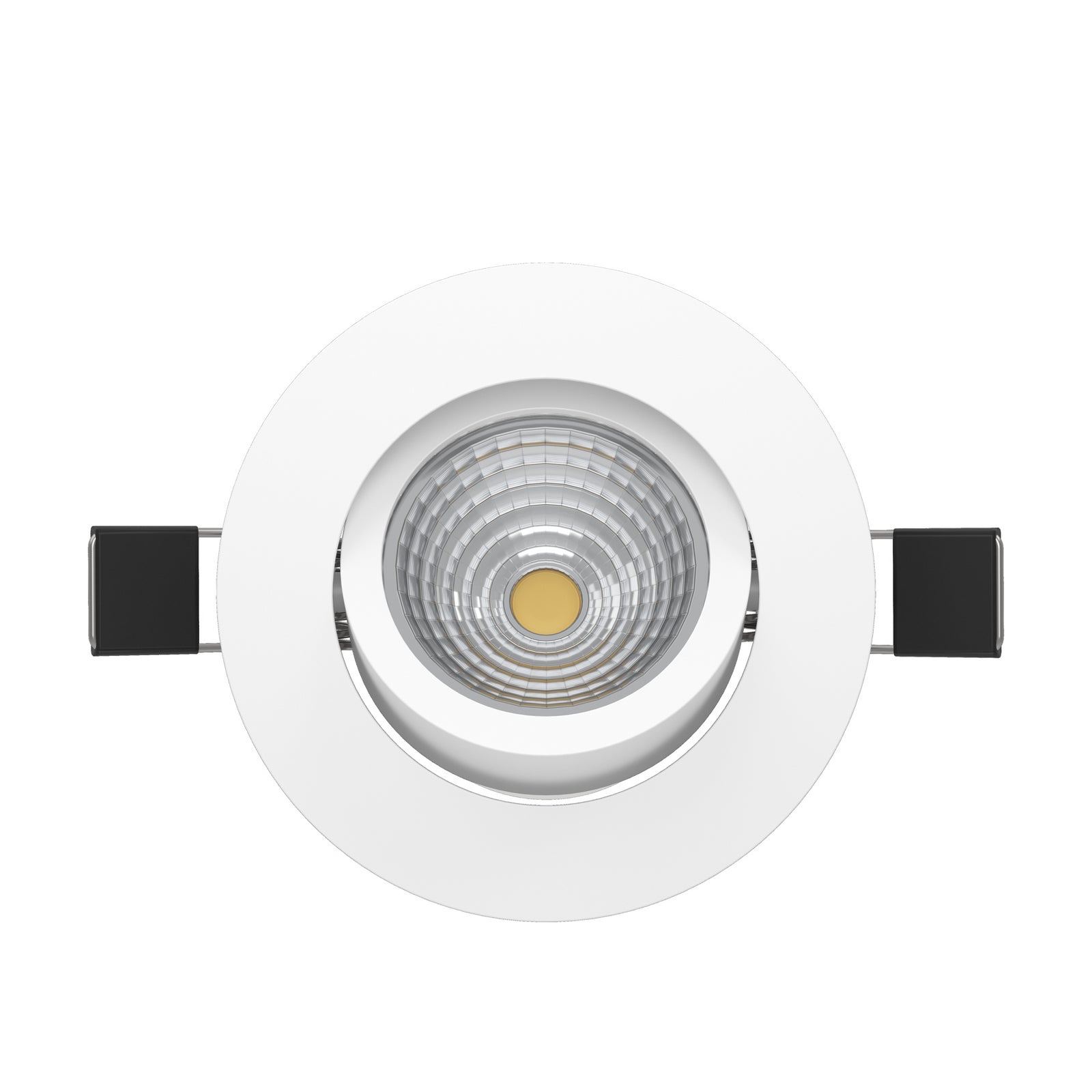 LED innbyggingsspot Saliceto svingbar dimbar hvit 4000K justerbar svingfunksjon