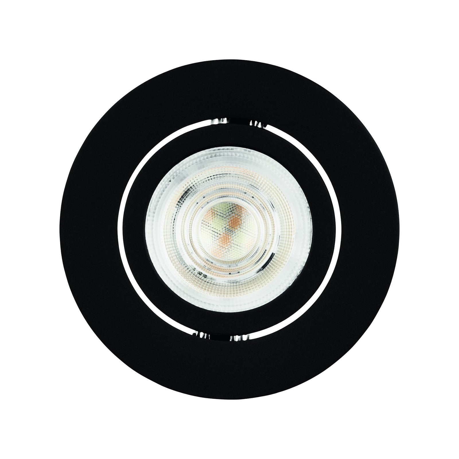 LED innbyggingsspot Saliceto-Z dimbar RGBW Zigbee Ø8,8 cm svart nærbilde