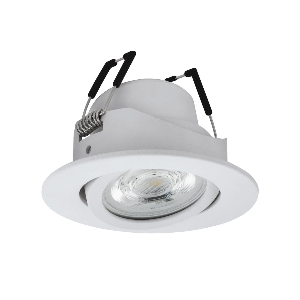LED innbyggingsspot Saliceto-Z RGBW dimbar Ø8,8 cm hvit forfra