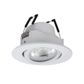 LED innbyggingsspot Saliceto-Z RGBW dimbar Ø8,8 cm hvit forfra
