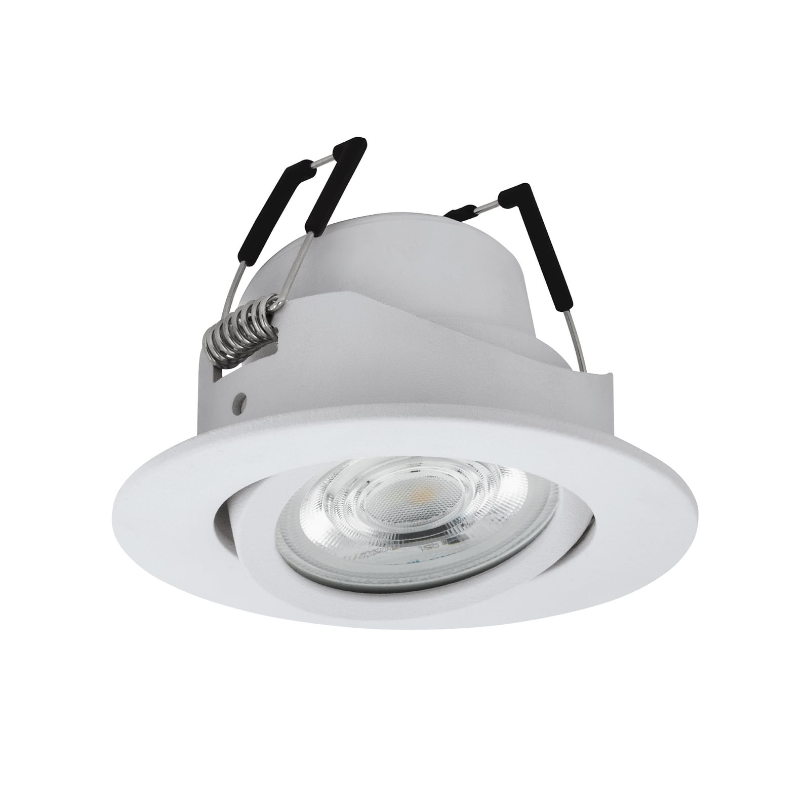 LED innbyggingsspot Saliceto-Z RGBW dimbar Ø8,8 cm hvit forfra