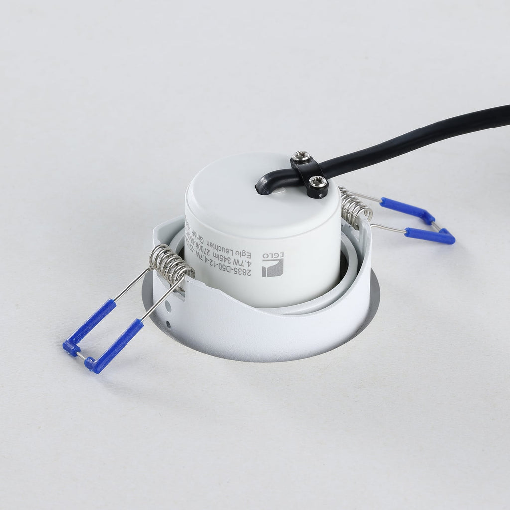 LED innbyggingsspot Saliceto-Z RGBW dimbar Ø8,8 cm hvit med app-styring