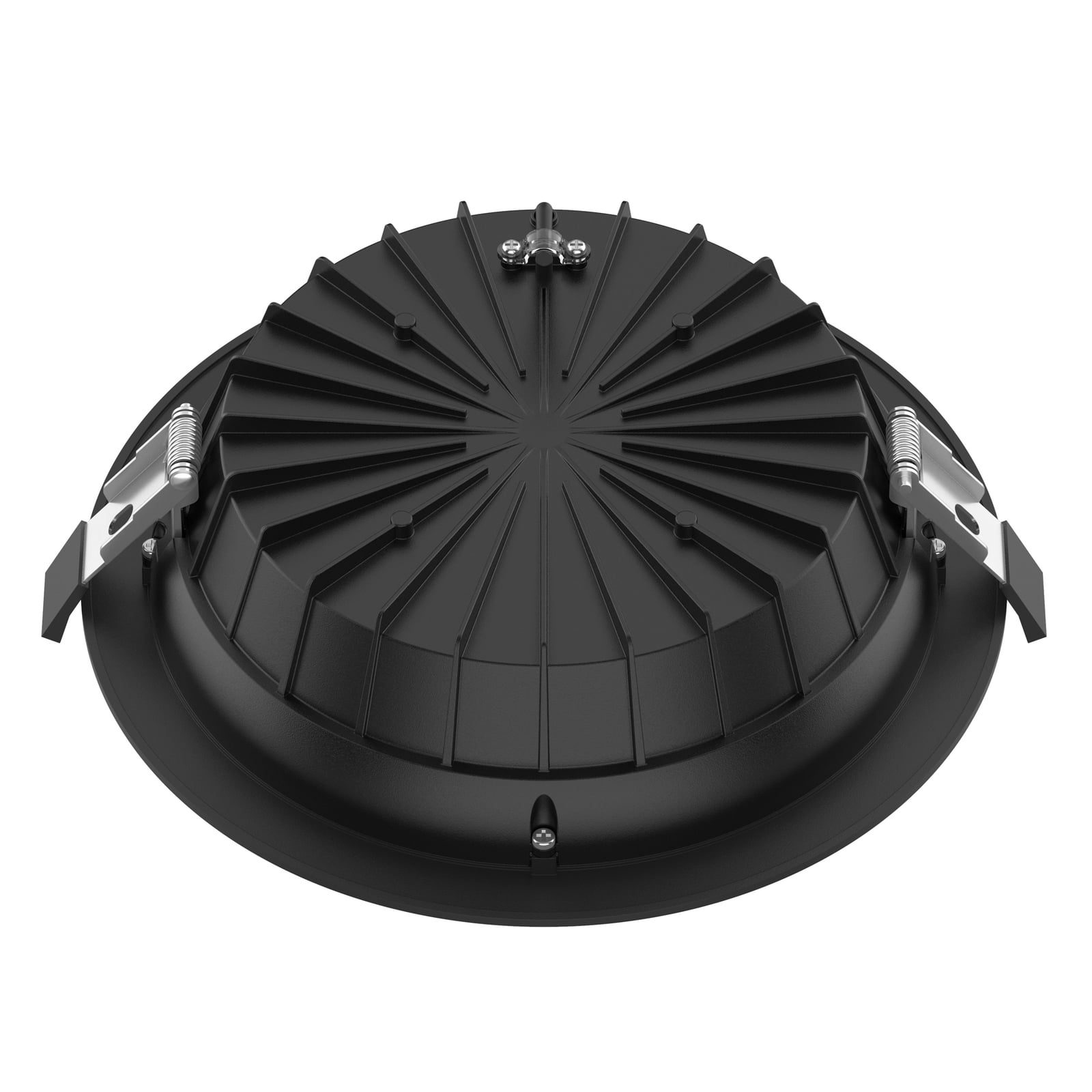 LED innbyggingsspot Shift Ø22,8 cm CCT dimbar IP54 svart montert
