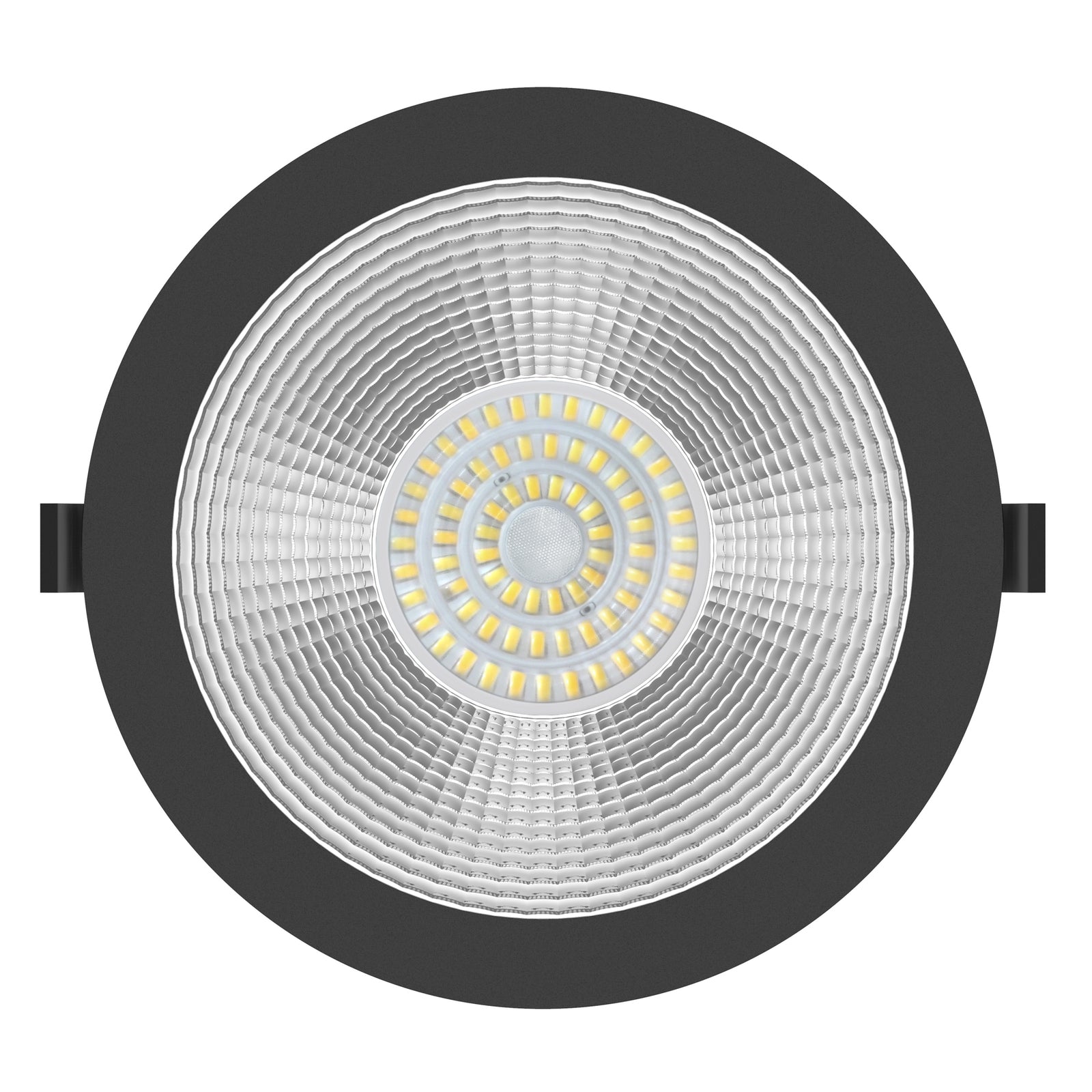 LED innbyggingsspot Shift Ø22,8 cm CCT dimbar IP54 svart nærbilde