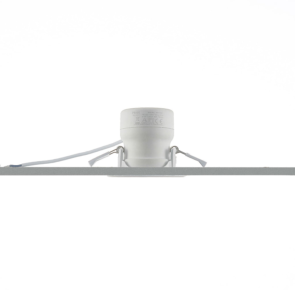 LED innbyggingsspot Shima dimbar hvit 7W 3000K Ø8,5 cm sideprofil