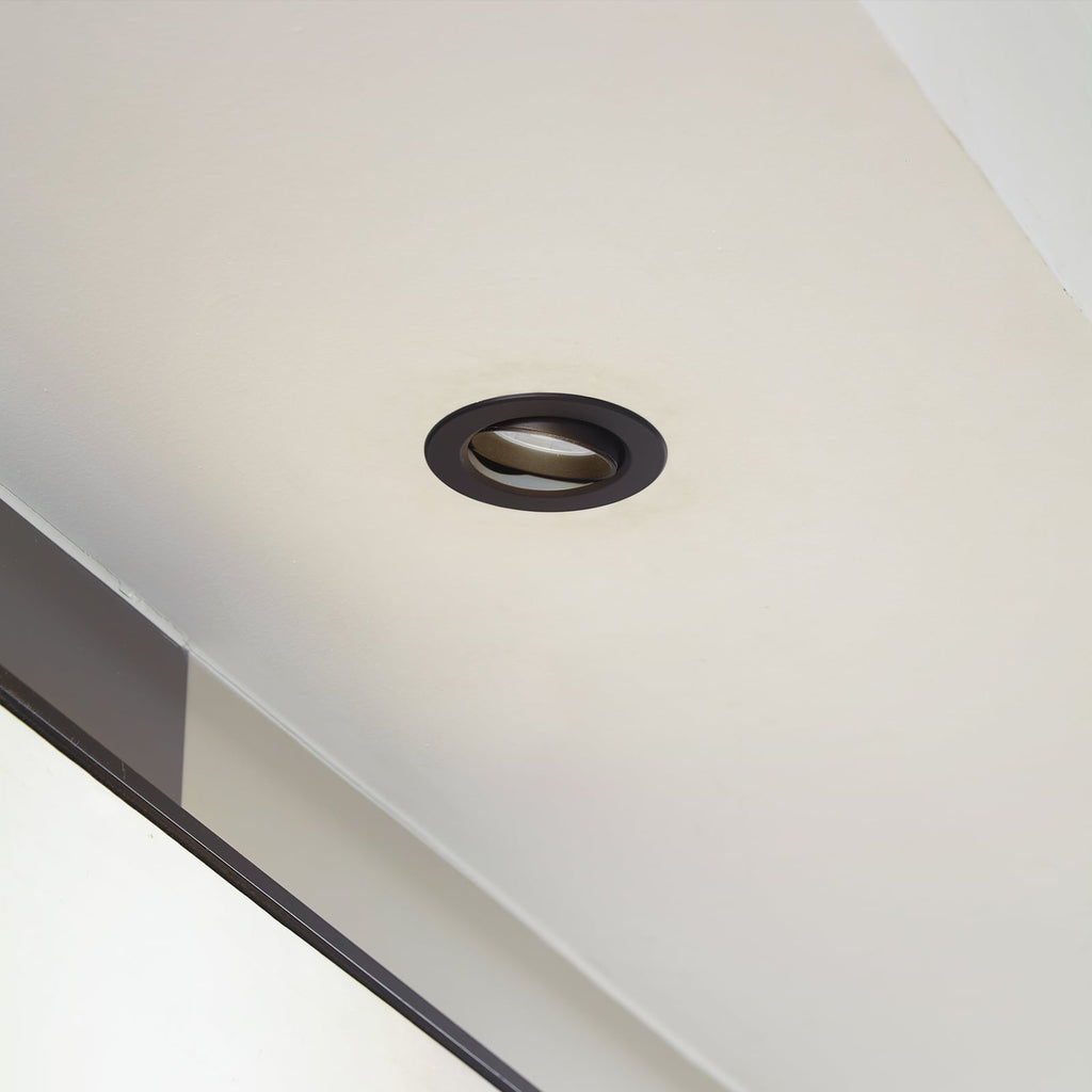 LED innbyggingsspot Shima svart dimbar 7W 3000K bakside