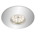 LED innbyggingsspot Shower krom IP65 5W varmhvit forfra