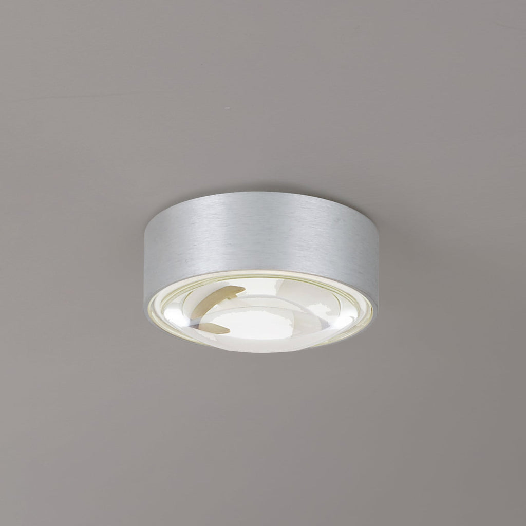 LED innbyggingsspot Siaka grå aluminium forfra