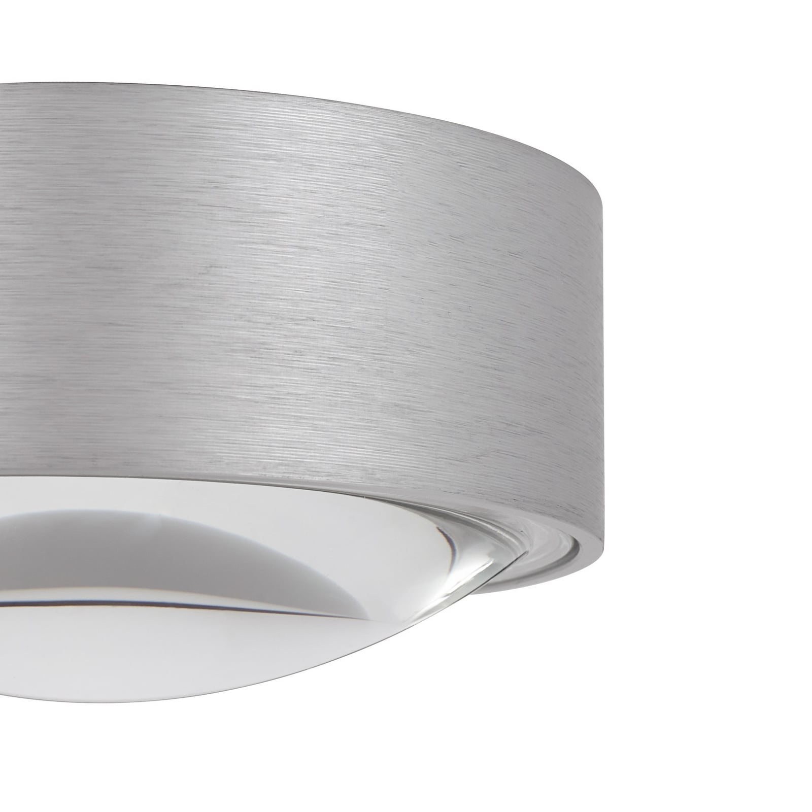 LED innbyggingsspot Siaka grå aluminium lysdetalj