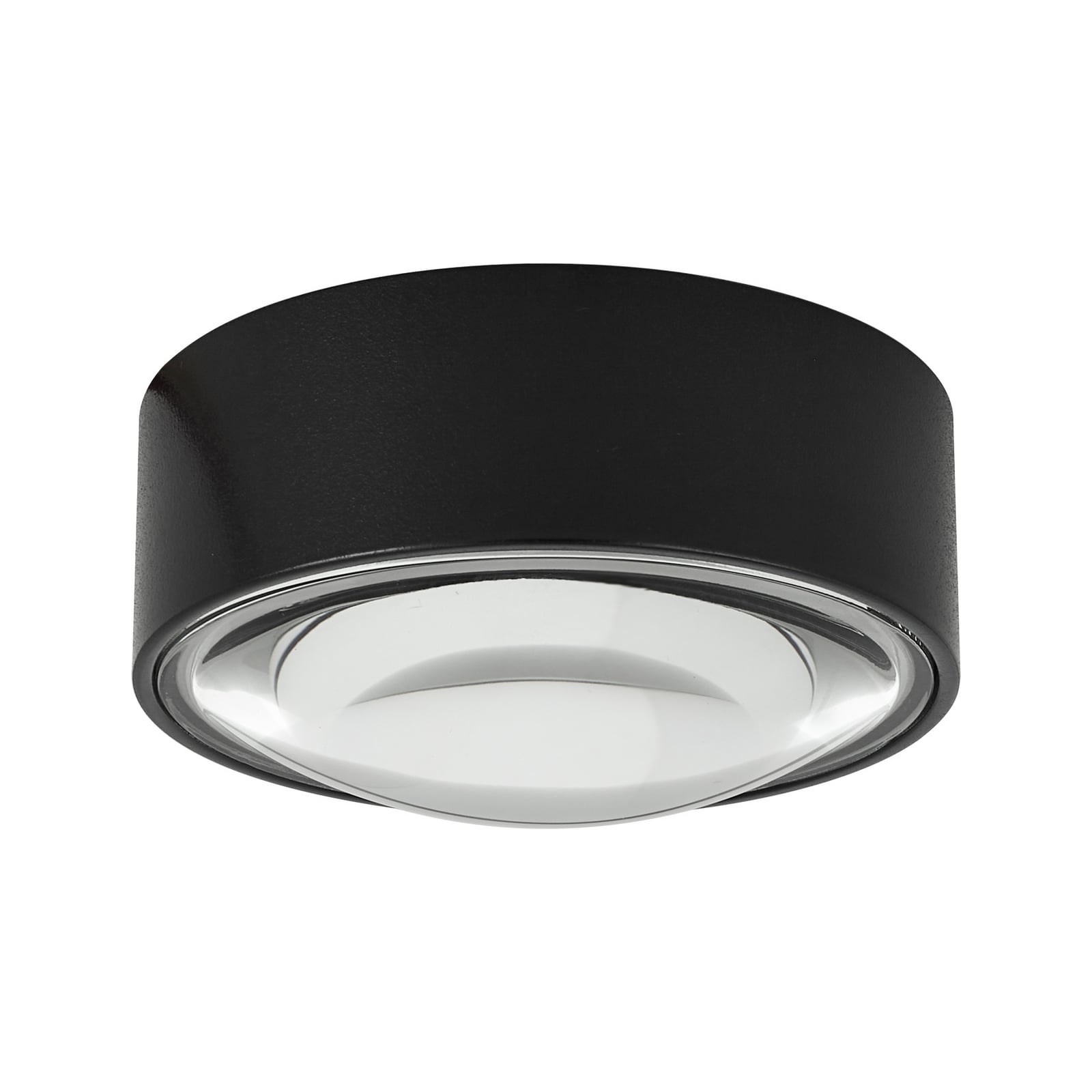 Montert LED innbyggingsspot Siaka svart aluminium Ø5 cm i tak