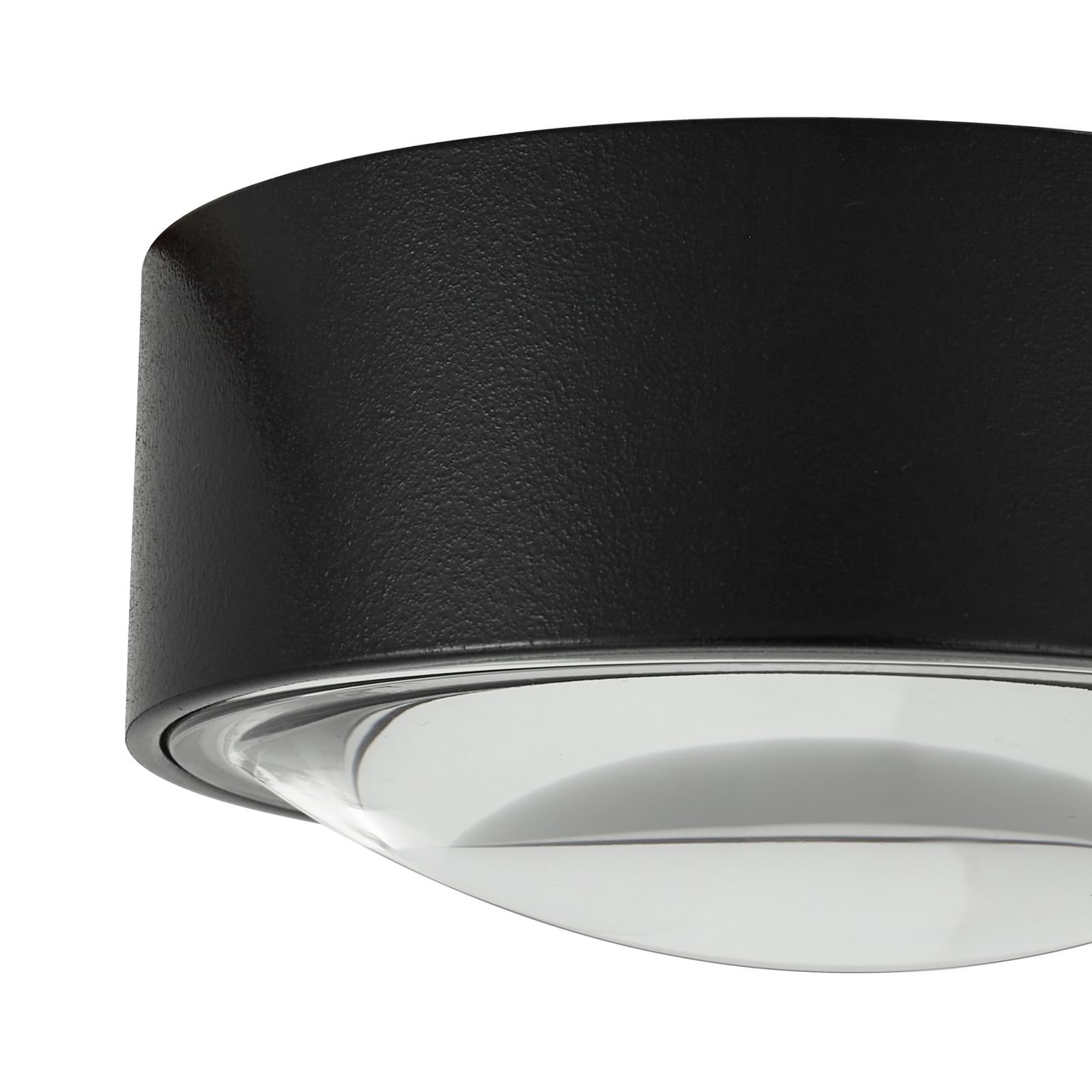 LED innbyggingsspot Siaka svart aluminium Ø5 cm i bruk på bad
