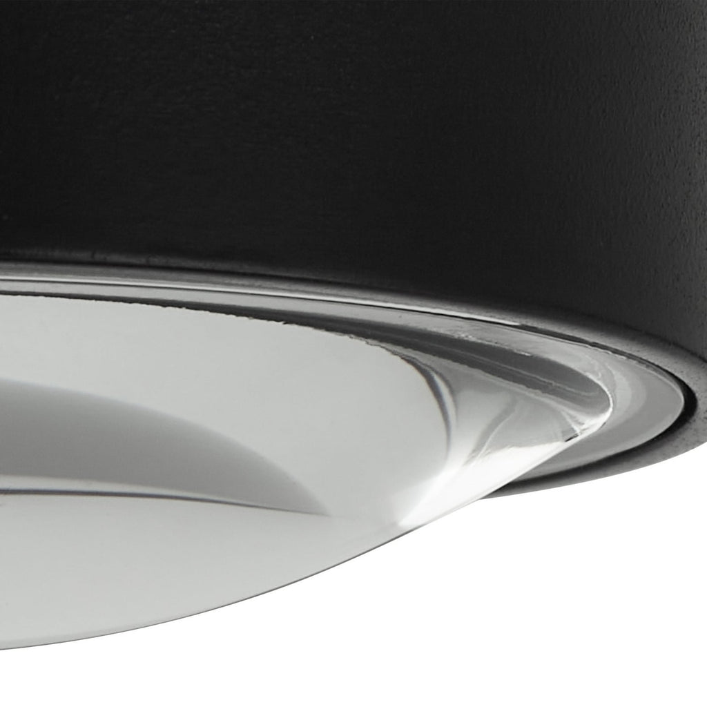 LED innbyggingsspot Siaka svart aluminium Ø5 cm vinkelbilde