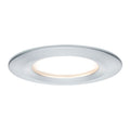 LED innbyggingsspot Slim Coin dimbar 3-pack IP44 aluminium forfra