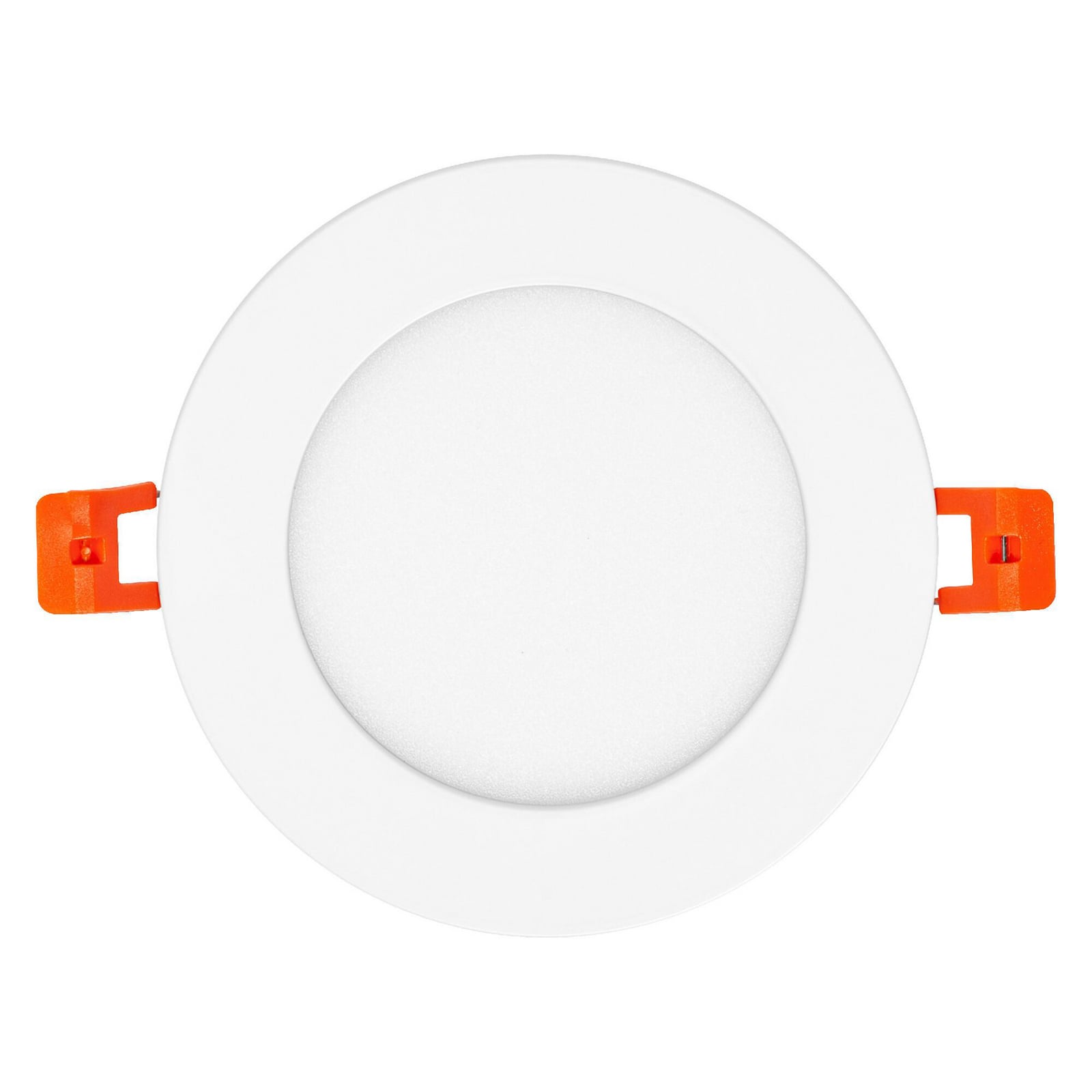 LED innbyggingsspot SLIM rund hvit Ø12 cm 8W 6500K kaldhvit sideprofil