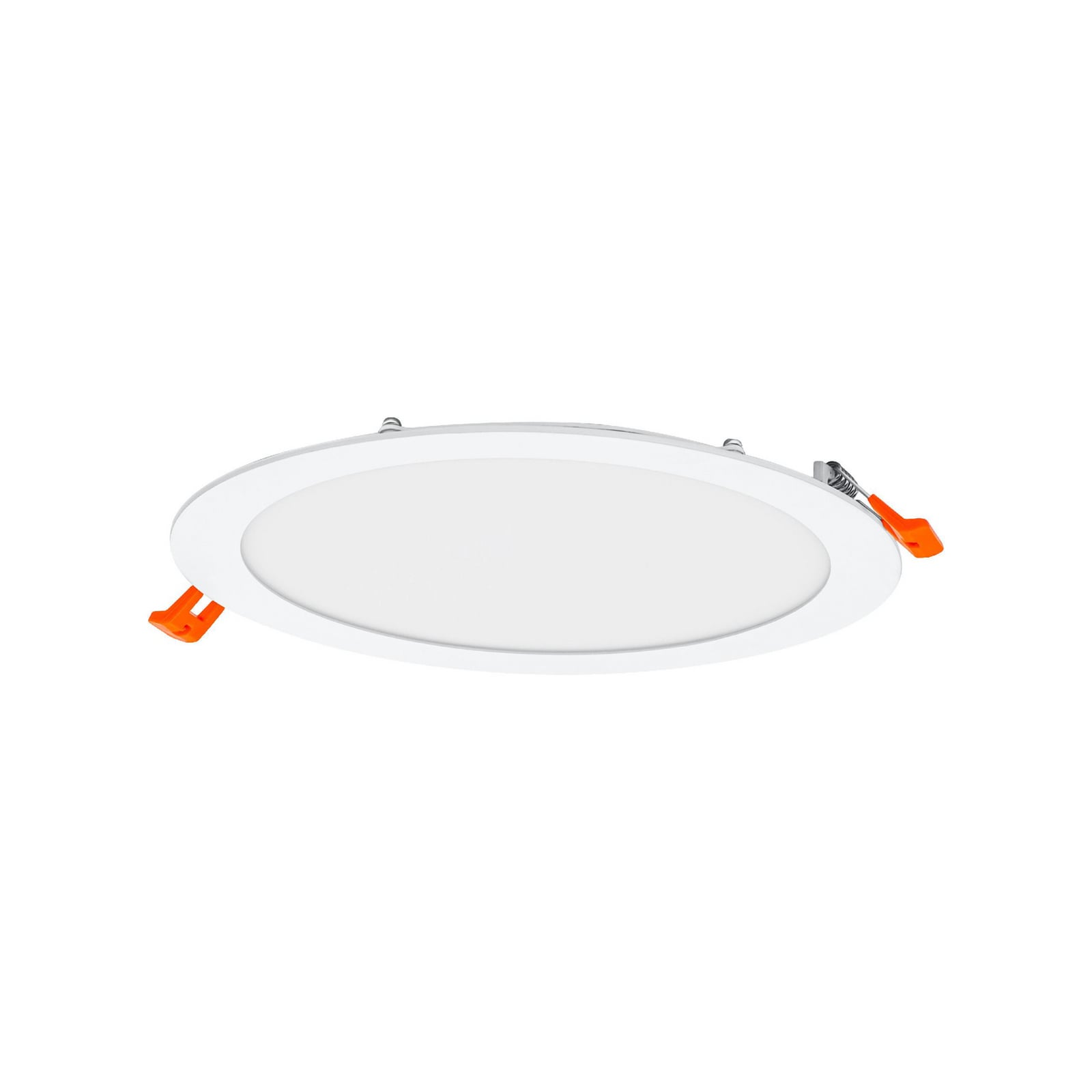 LED innbyggingsspot SLIM rund hvit Ø22,5 cm 22W kaldhvit forfra